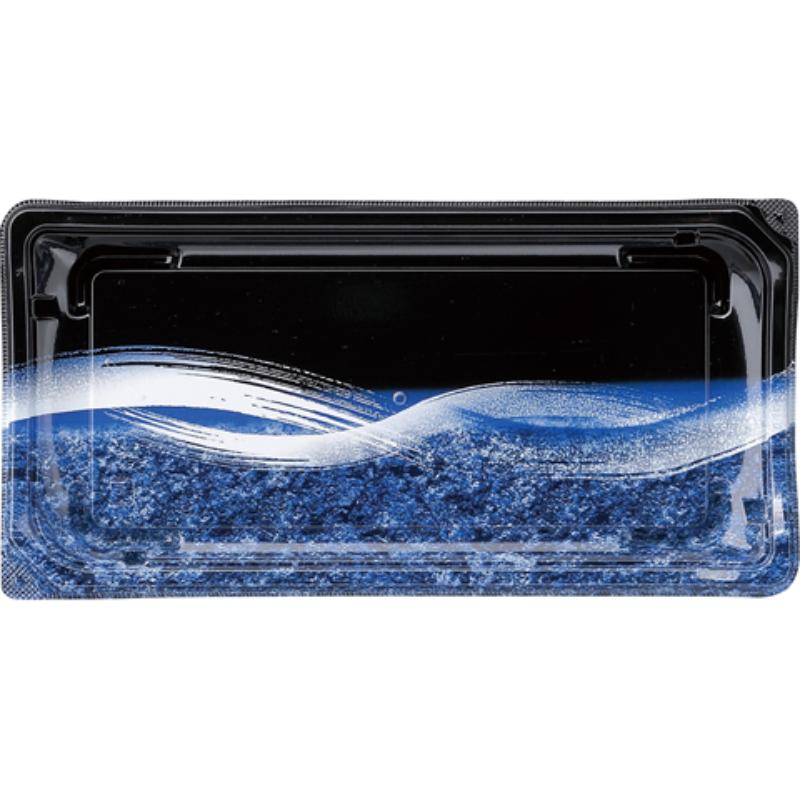 【500枚】寿司容器 四季皿2-6 本体 うち波黒紺 エフピコ 00270852