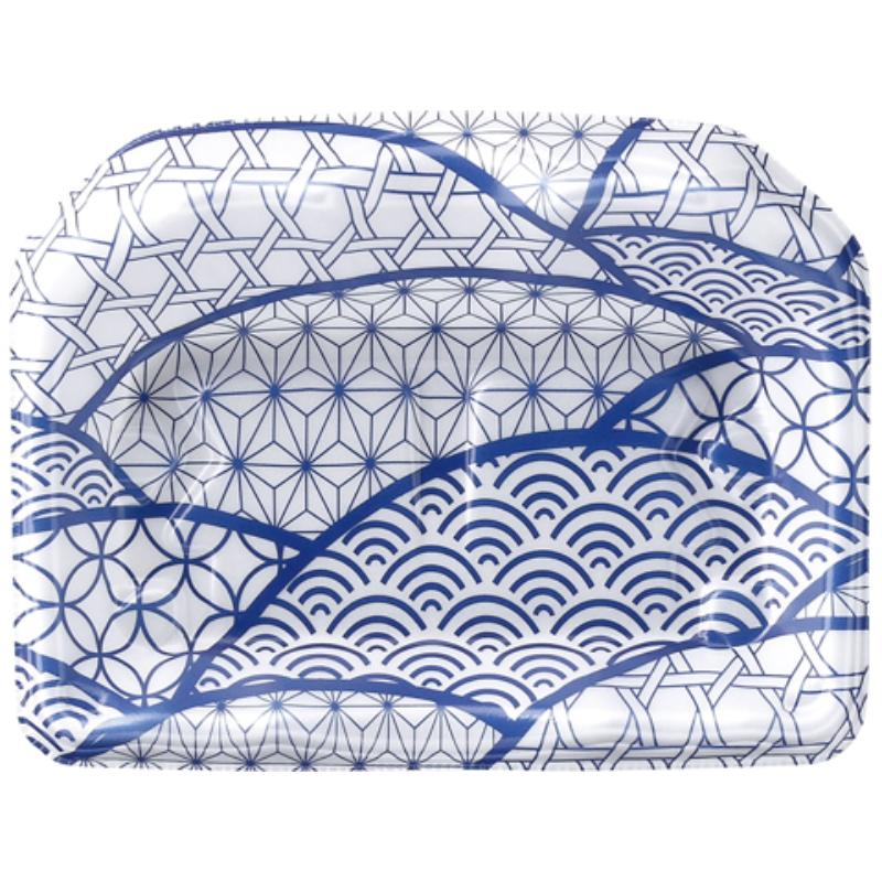 【1500枚】刺身容器 豊山18-14 本体 なみ紋青 エフピコ 00280732