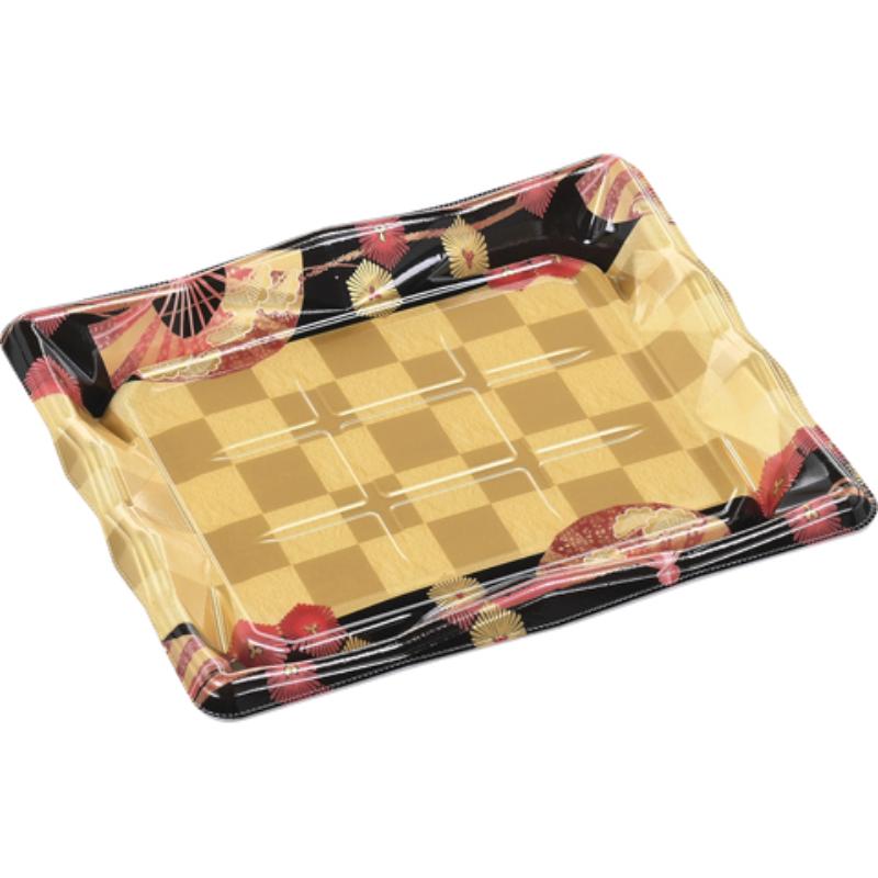 【400枚】寿司容器 氷河3-6 本体 扇市松金 エフピコ 00307770