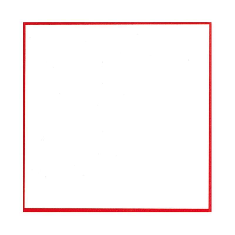 【5組】和菓子用品 26-2103 敷紙 3号 赤枠 厚口 100枚入 ササガワ 00457504