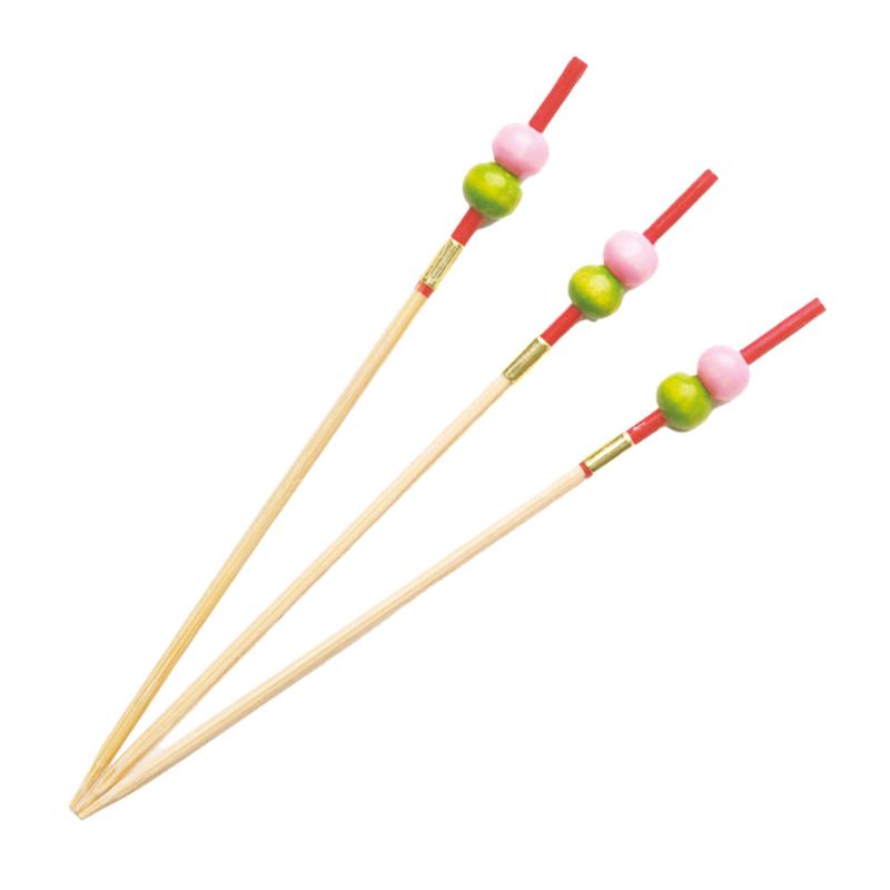 【1組】竹串 2色だんご串 9cm 50本入 萬洋 00465566