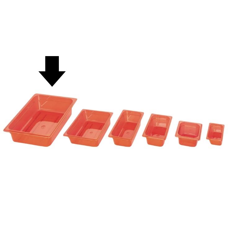 【1個】調理道具 弁慶 PCカラーフードパン(レッド) 1/1 00467783