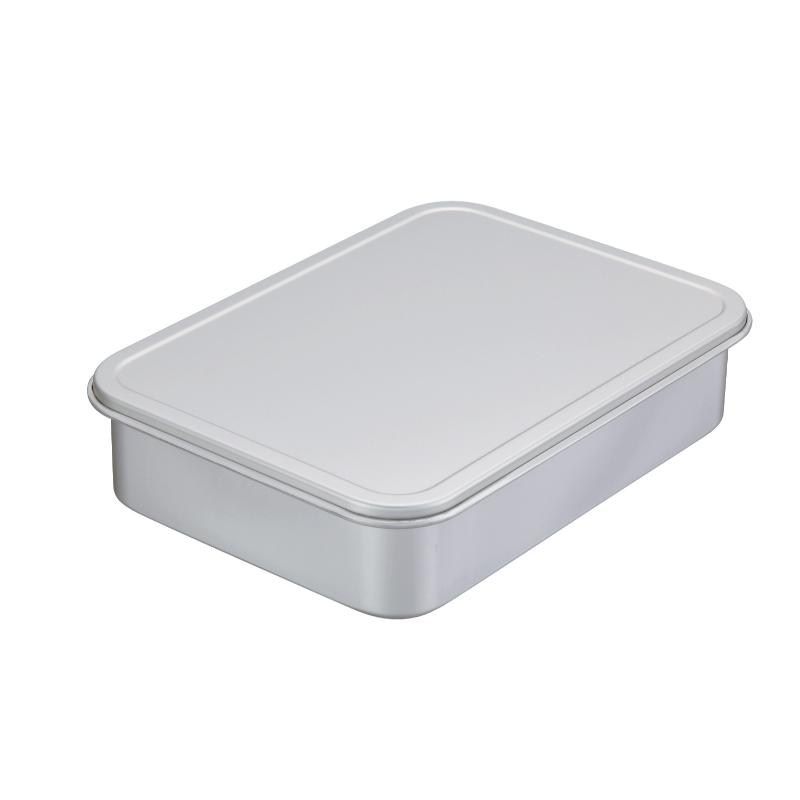 【1セット】アルマイト蓋付バット 中 00468474