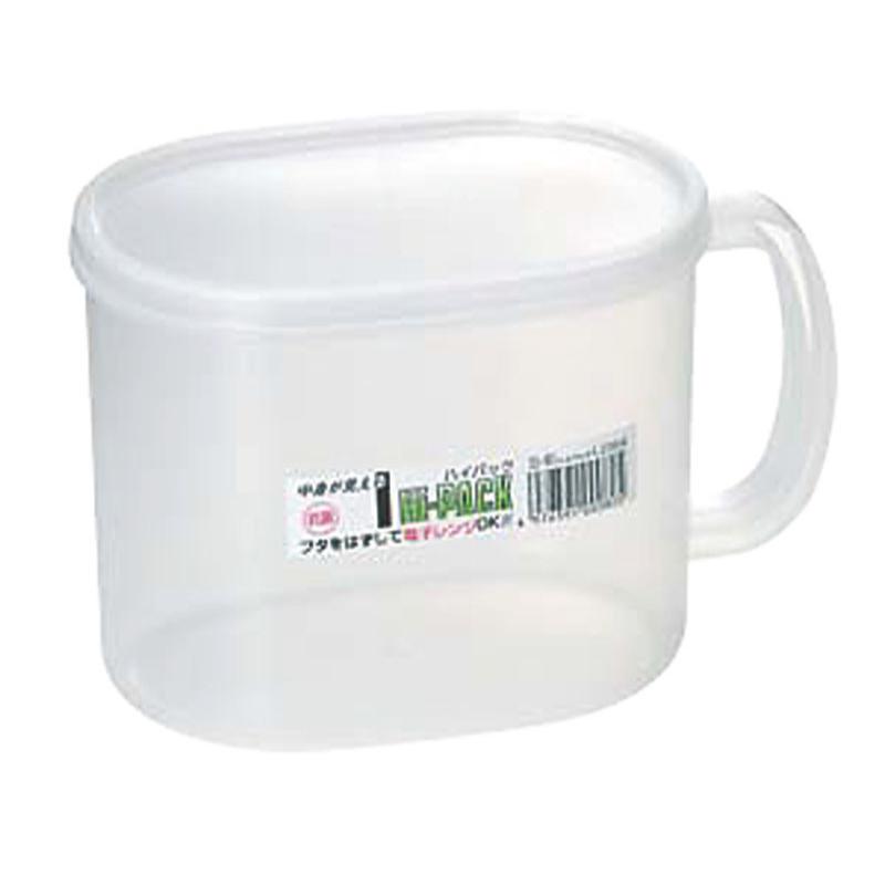 【1個】保存容器 ハイパック S-80 小判型手付き (1.23L) 00468732