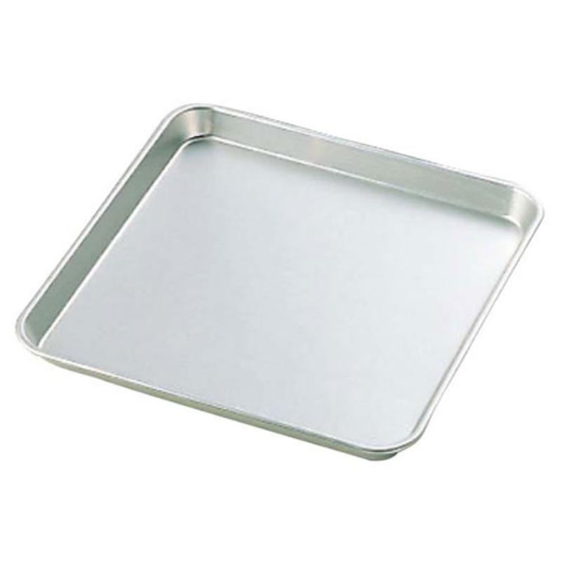 【1個】バット アルマイト角盆 27cm 00470856