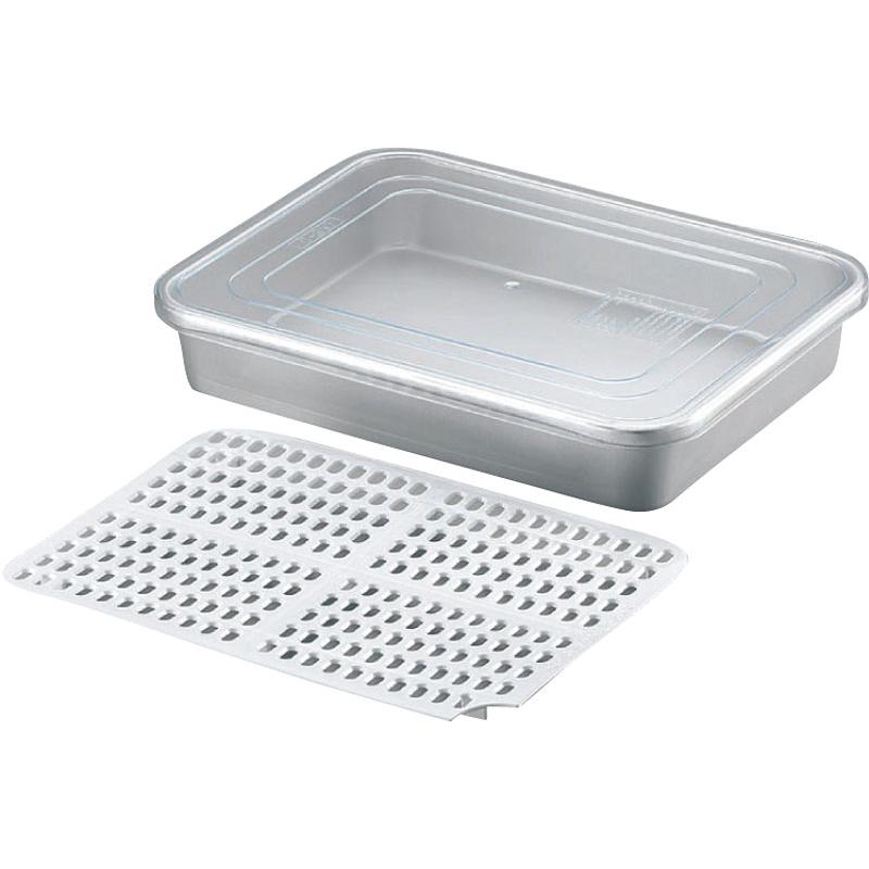 【1個】バット アカオ アルマイト冷凍ケース(スノコ付) CP-310 00471027