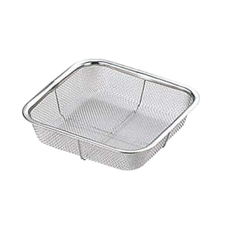 【1個】調理用品 18-8ミニ角ザル 小 00472322