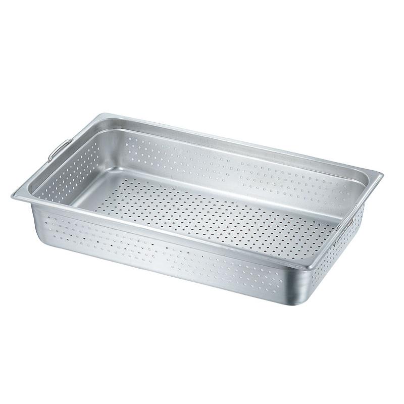 【1個】フードパン KO 18-8 ホテルパン2フック付 穴明 1/1×100 00472872