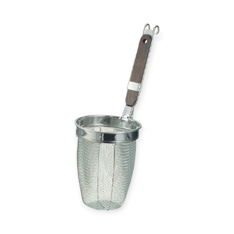 【1個】うどん用品 L-0036 ダイアナ 木柄うどん揚げ 深型 00488304