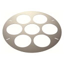 【1個】調理用品 寸胴鍋用てぼ板 51cm用φ500 7穴 (フック4本付) 00488408