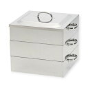 【1個】調理用品 電磁用角蒸器 2段 30cm 00488560