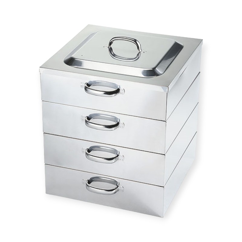 【1個】調理用品 電磁用角蒸器 3段 45cm 00488587