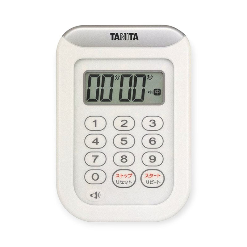 Kitchen Scales - 【1個】調理道具 タニタ TD-378-WH(ホワイト) 丸洗いタイマー100分計 00498477