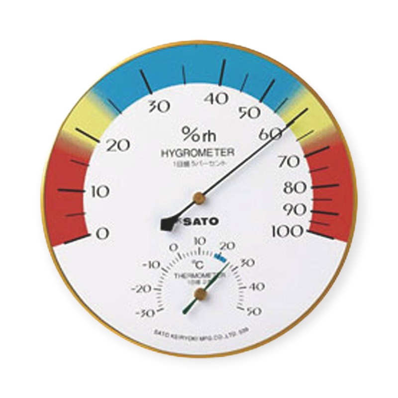 【1個】小型機械 SATO メロディー温湿度計 00498707