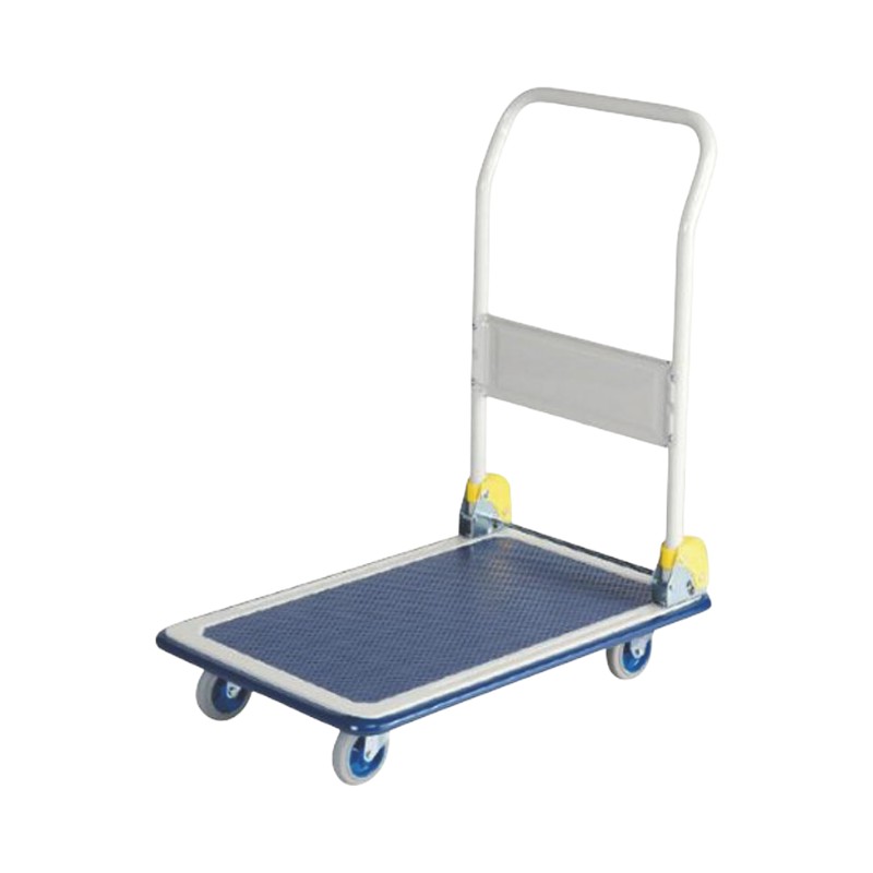 【1台】バックヤード備品 NHT-101 小型 スチール台車(ハンドル折畳式) 00501636