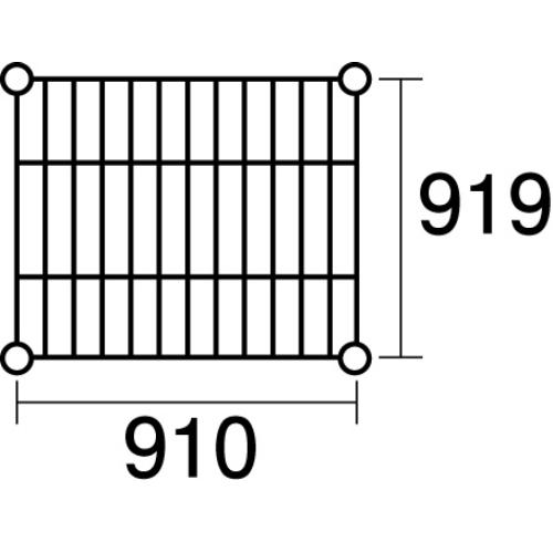 【1台】メタルラック ステンレスエレクター SLLS910：PS1390：5段 00505681