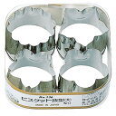 【1個】製菓用型 (S) 18-8ビスケット抜型 大 4PC No.136 00508147