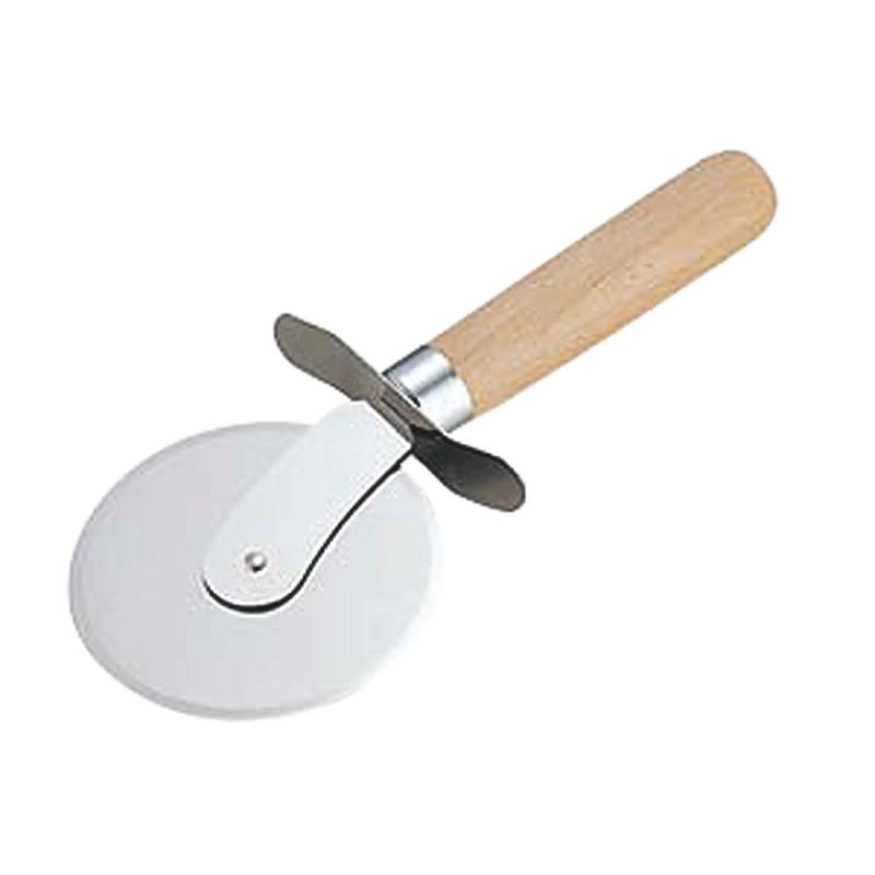 【1個】ピザ用品 木柄ピザカッター 大 00508676