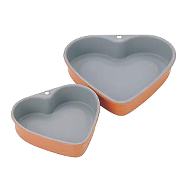 Instruments For Bread - 【1個】製菓・製パン用品 トッピングオレンジ ハートケーキ型 小 B-114 00508810