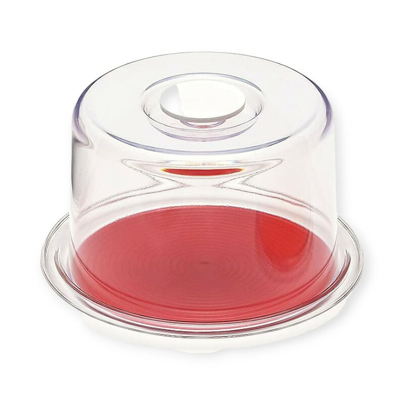 【1個】製菓・製パン用品 MT-1173 クリアラブリーハット 中 レッド 00509518