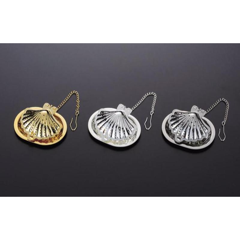 【1個】喫茶用品 シェル型ストレーナー シルバー 00510022