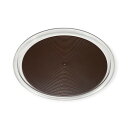 【1個】サービス用品 MT-1082 クリアマジックトレー丸 ミニ ブラウン 00510538