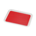 【1個】サービス用品 MT-1043 クリアマジックトレー角 ミニ レッド 00510579