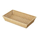 【1個】売場備品 ベーカリーバスケット 長角 1/1サイズ アイボリーBB-407-IV 00511045