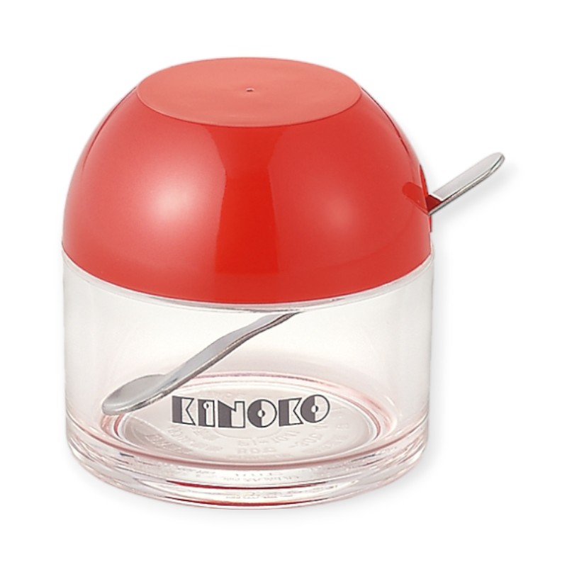 【1個】調味料入れ きのこ K-5105R からし入れ 赤 00512015