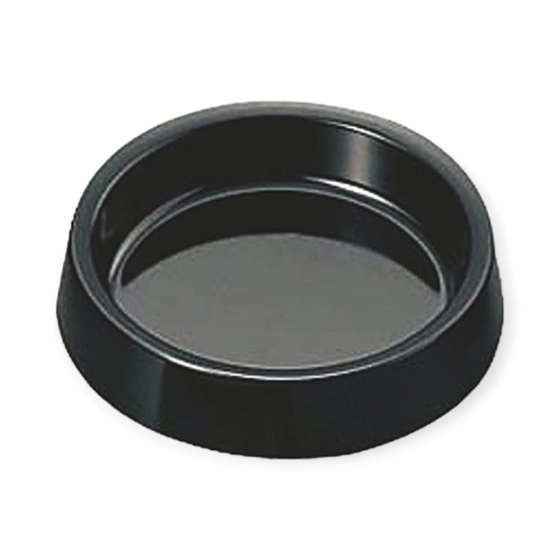 【1個】店舗用品 A-273B カラー灰皿 (丸) 黒 00512844