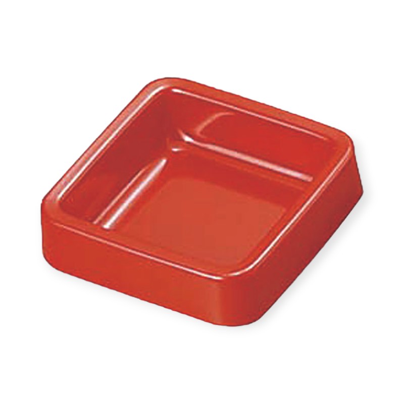 【1個】店舗用品 A-271R カラー灰皿 (正角) 茶 00512862