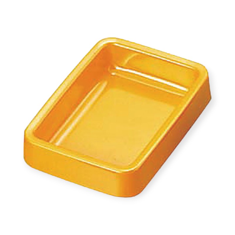 【1個】店舗用品 Aー272Y カラー灰皿 (長角) 黄 00512866