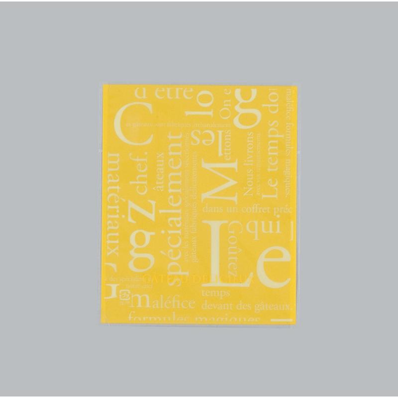 【100枚】製菓向け袋 カマス GT(透明タイプ) No.2 洋柄イエロー バラ 福助工業 00605038