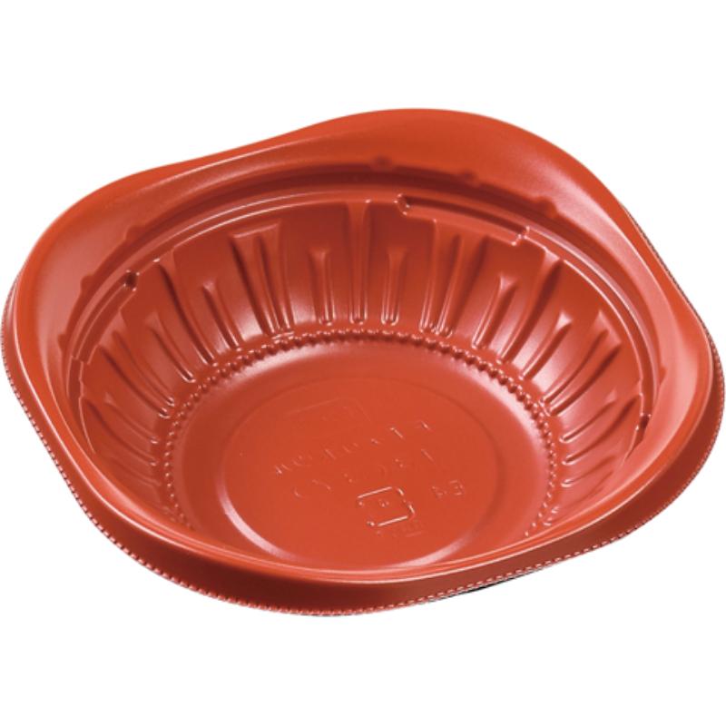 【1500枚】惣菜容器 FTデリボウル13(37) 本体 赤黒 エフピコ 00615182