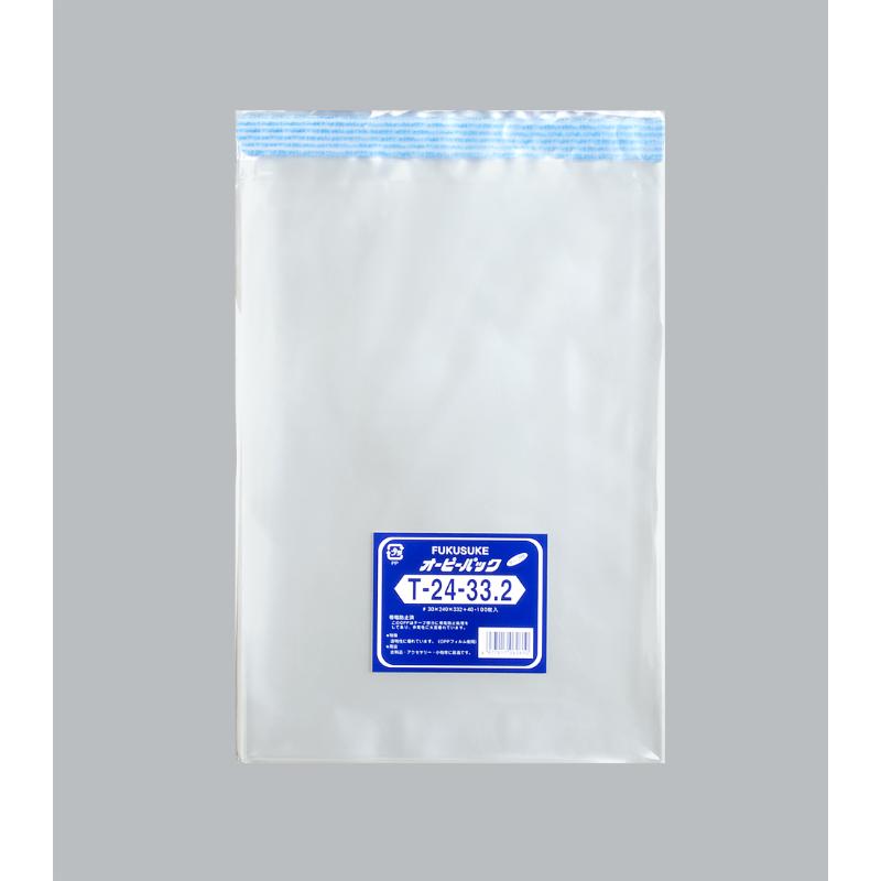 【30袋】テープ有 OPP袋 オーピーパックC T-24-33.2 100枚入 福助工業 00674351