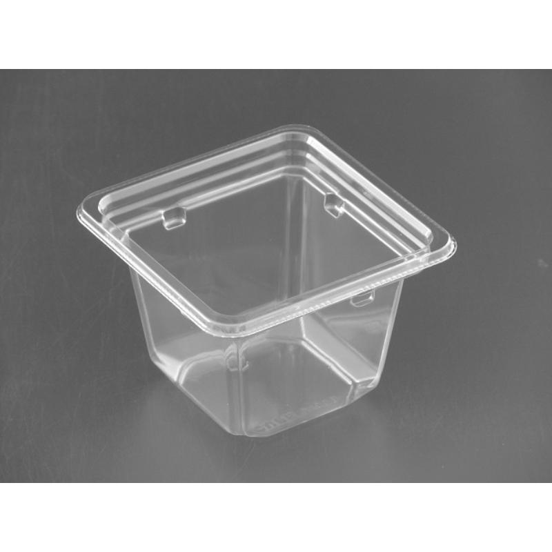 海外スーパーマーケットのような、ボリューム陳列ができます。環境対応素材。サラダ等に。※フタは別売りです。サイズ：90×90×62mm材質：バイオPET重量：6.9g容量：230ml原産国／製造国：日本メーカーシリーズ名：バイオカップ キュー...