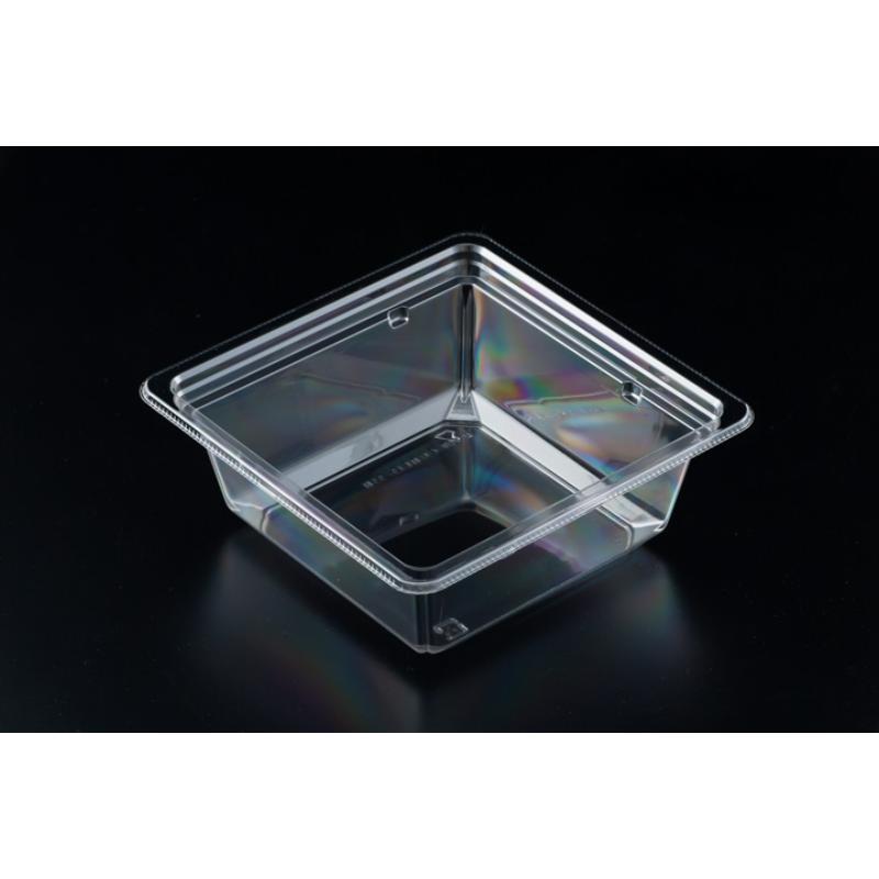 【50枚】サラダ容器 バイオカップ キューブ 15-55B リスパック 00692236