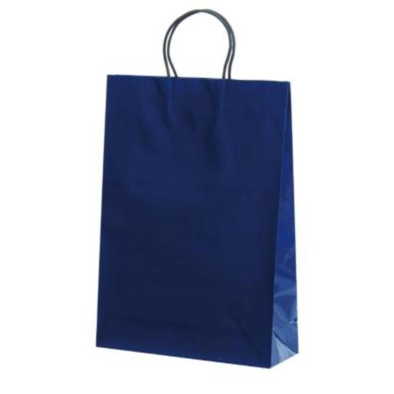 【100枚】紙手提袋 ST2才 プリティ 紺 パックタケヤマ 00694080