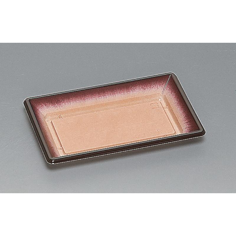 【800枚】寿司容器 豊皿 195-120H 志野茶 福助工業 00746946
