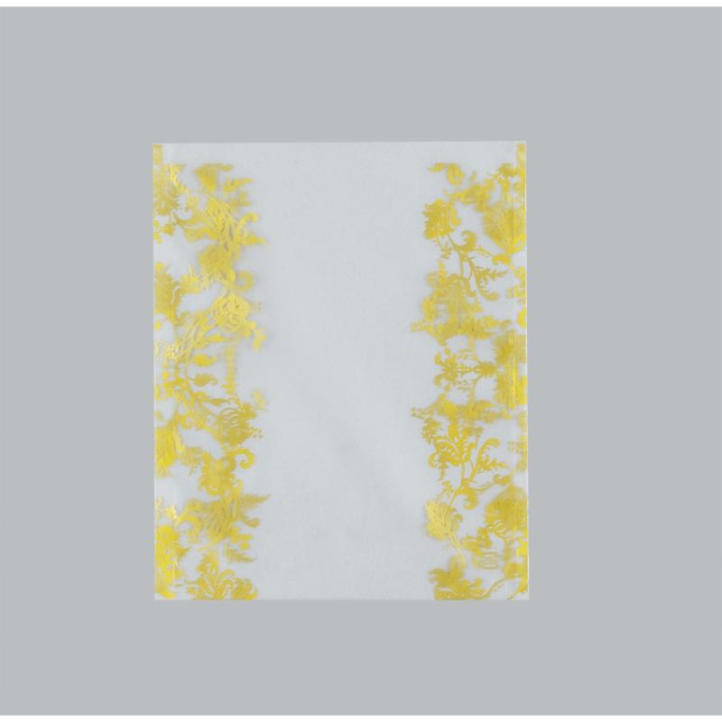 【100枚】製菓向け袋 カマス GM(マットタイプ) No.3 花柄金 バラ 福助工業 00753784