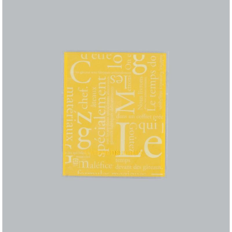 【100枚】製菓向け袋 カマス GT(透明タイプ) No.1 洋柄イエロー バラ 福助工業 00753796