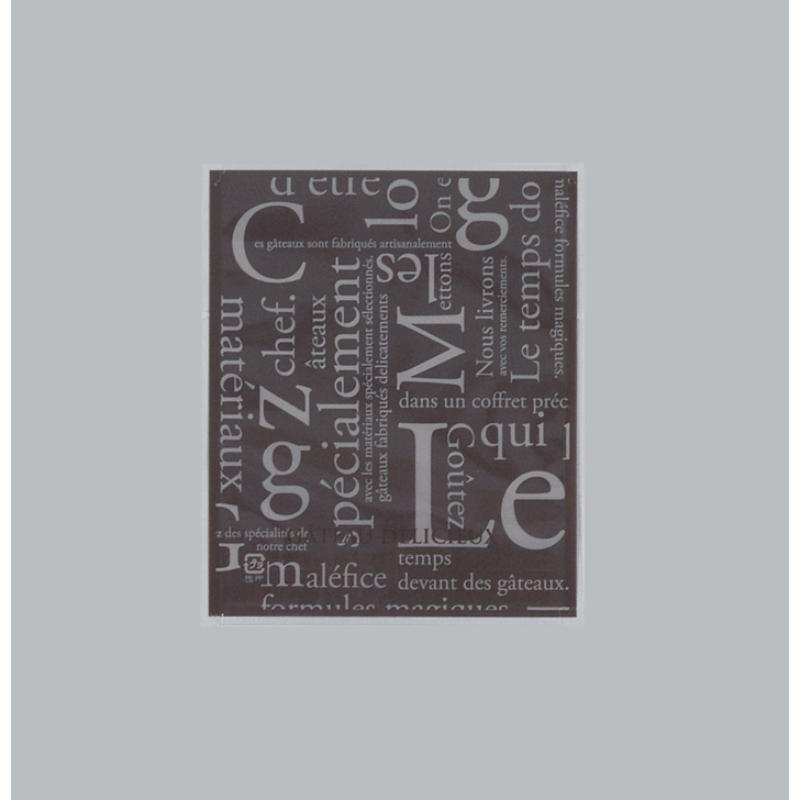 【100枚】製菓向け袋 カマス GT(透明タイプ) No.1 洋柄ブラウン バラ 福助工業 00753801