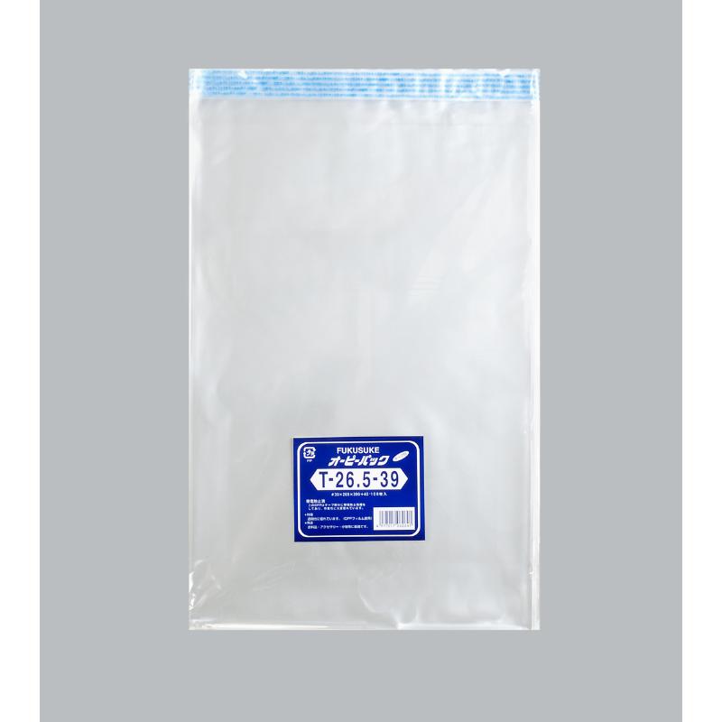 【10袋】テープ有 OPP袋 オーピーパック T-26.5-39 100枚入 福助工業 00754568