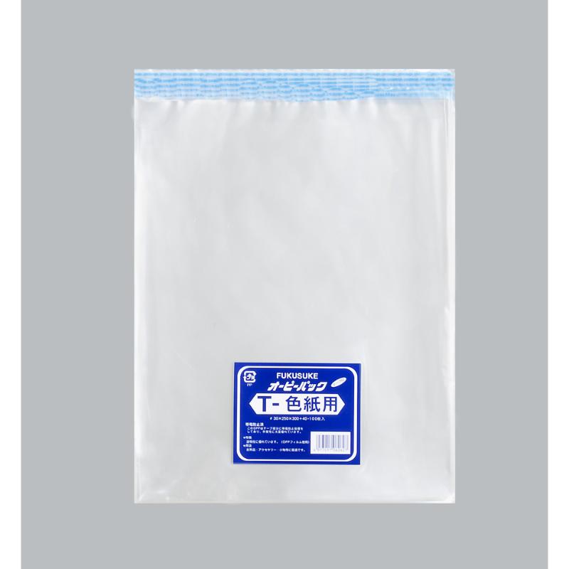 【30袋】テープ有 OPP袋 オーピーパックC T-色紙用 100枚入 福助工業 00756326