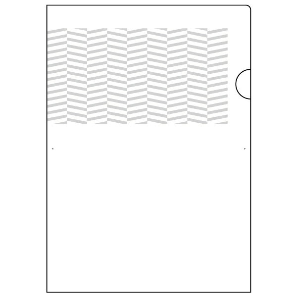 【1袋】事務用品 紙製トリック！クリアフォルダ A4 パターン小 3枚入 ヒサゴ 00761165