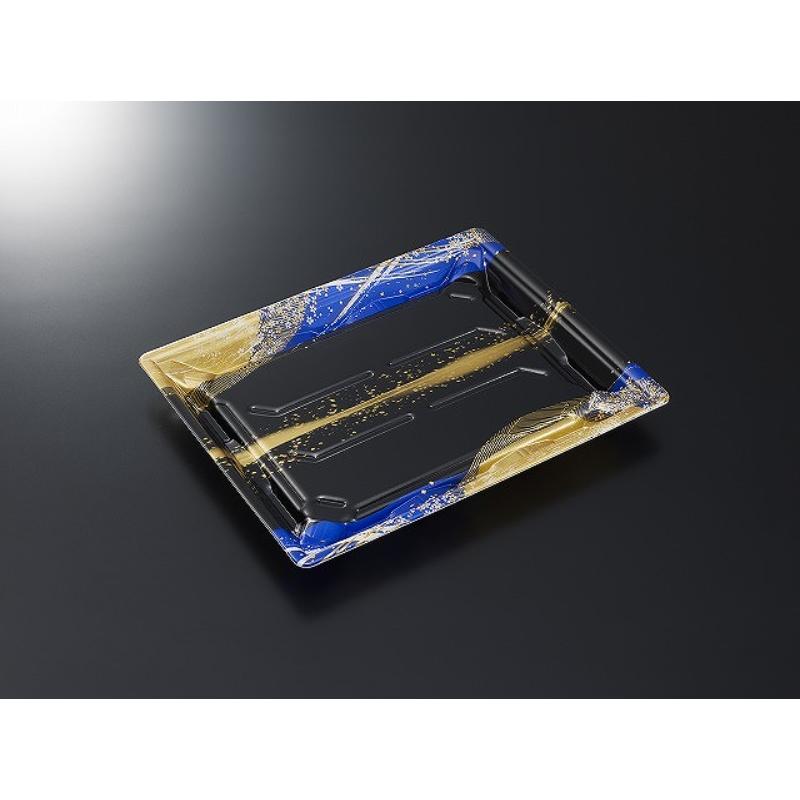 【50枚】寿司容器 鮮鋭 18-3 織り帯B 身 中央化学 00762156