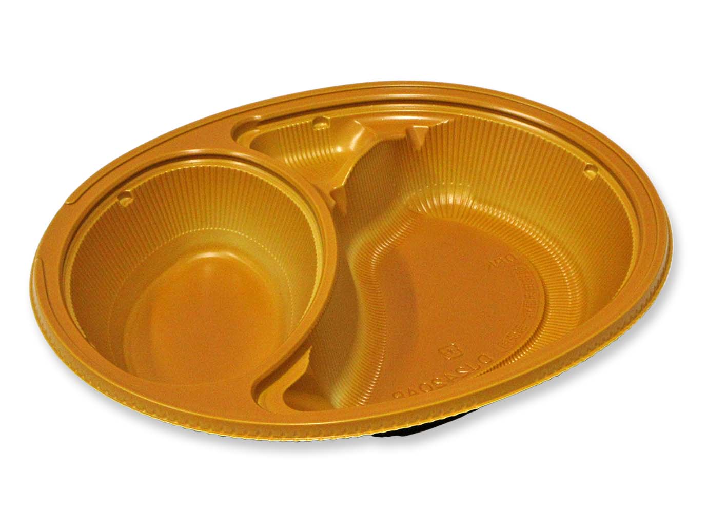 【400枚】カレー容器 Dジャーニー 24-20浅P本体飴茶 デンカポリマー 00764232