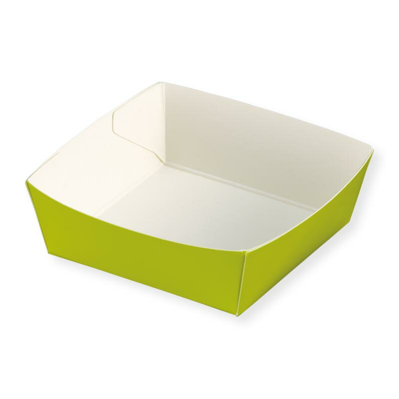 【500枚】ケーキトレー PC-26 カラーココット(シャルトルーズグリーン) 天満紙器 00764472