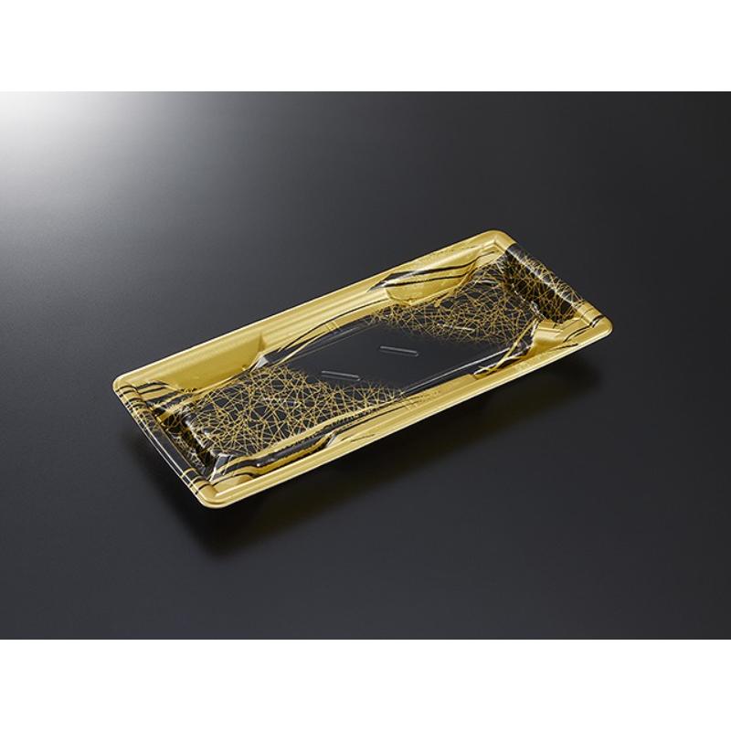 【50枚】寿司容器 鮮鋭 5-1 ことほぎBK 身 中央化学 00764608