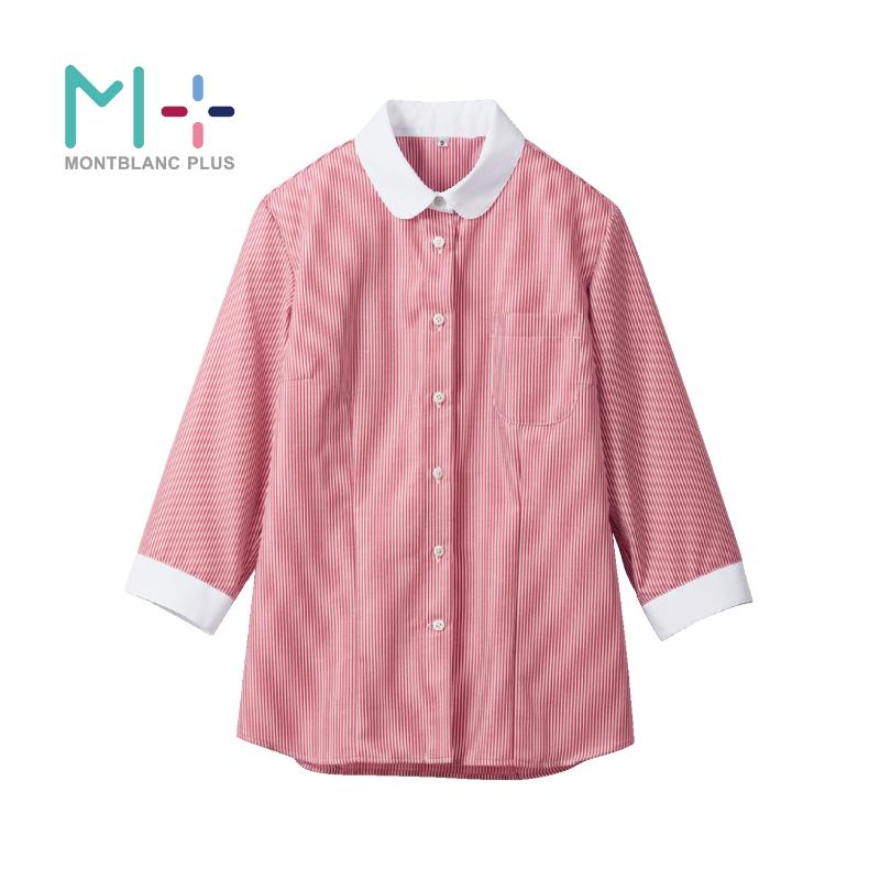 【1枚】七分袖シャツ シャツ レディス 7分袖 ワイン _11 住商モンブラン 00764775
